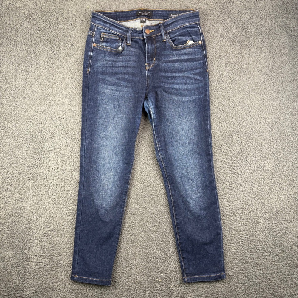 Judy Blue Los Angeles Skinny Fit Dark Wash Jeans Women's Size‎ 7 28